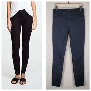 J Brand Midrise Super Skinny Jeans Soft Stretch Black Size 28